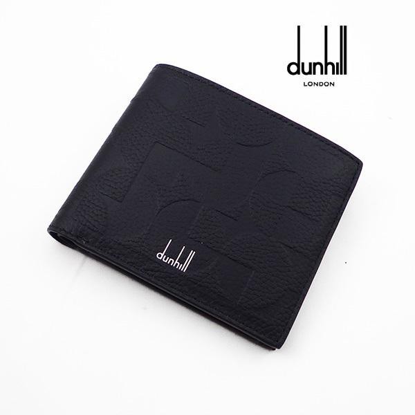 ダンヒル DUNHILL 二つ折り財布（小銭入れ付き）ブラック  ブランド 新作 ギフト 祝い 誕生日 バースデー クリスマス 成人式 プレゼント DH-219