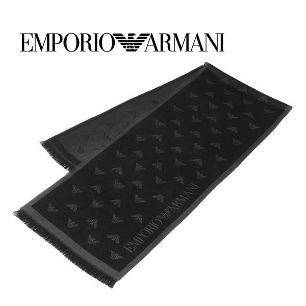 エンポリオ・アルマーニ EMPORIO ARMANI ウールマフラー メンズ 