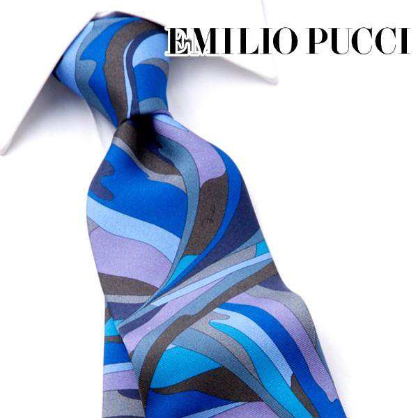 ネクタイ エミリオプッチ EMILIO PUCCI 新作 ブランド シルク おしゃれ ギフト 祝い 誕生日 就活 結婚式 クリスマス 成人式 プレゼント E