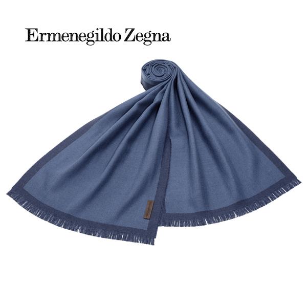 【新品】Ermenegildo Zegna マフラー ネイビー ウール ロゴ 新品】Ermenegildo Zegna マフラー ネイビー ウール ロゴ 楽天