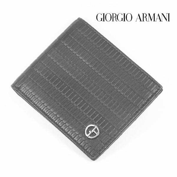 ジョルジオ・アルマーニ GIORGIO ARMANI 二つ折り財布（小銭入れなし ...