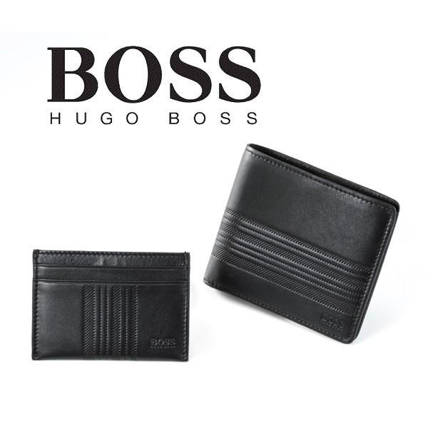 ヒューゴボス HUGO BOSS 二つ折り財布 メンズ財布（小銭入れなし）＆カードケース ブランド プレゼント HB-026