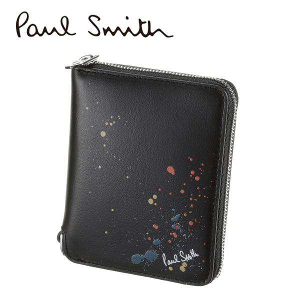 ポールスミス PAUL SMITH ラウンドファスナー二つ折り財布（小銭入れなし）新作 ギフト 祝い 誕生日 バースデー クリスマス 成人式 プレ