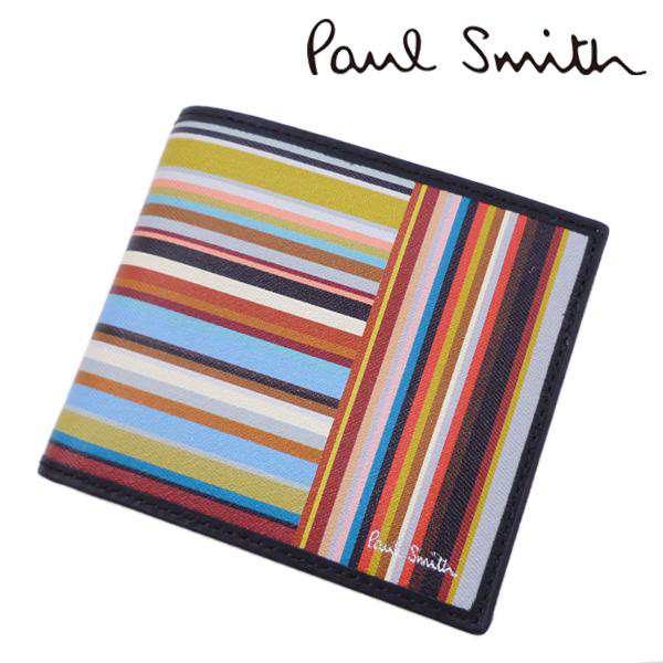 ポールスミス PAUL SMITH 二つ折り財布（小銭入れ付き）新作 ギフト 祝い 誕生日 バースデー 結婚式 クリスマス 成人式 プレゼント PS-79