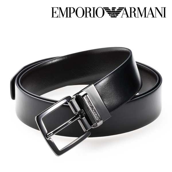 エンポリオ・アルマーニ EMPORIO ARMANI リバーシブルベルト（ピンタイプ）新作 ギフト 祝い 誕生日 バースデー クリスマス 成人式 プレ