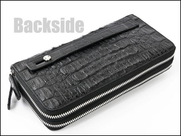 ゴダン GODANE クロコダイル革 カイマン（ヘッド部）長財布 ラウンド  