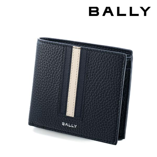 バリー BALLY 二つ折り財布 ネイビー  ブランド 新作 ギフト 祝い 誕生日 バースデー 新生活 新社会人 プレゼント BA-284の通販は 24,420円