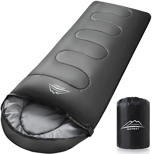 グレー_1400 LEEPWEI 寝袋 封筒型 軽量 保温 -10℃-15℃耐寒 210T防水シュラフ コンパクト アウトドア キャンプ 登山 車中泊 防災用 丸洗い可能 快適温度 丸洗い寝袋 春用 夏用 秋用 冬用 1.4kg 収納袋付きの通販は 7,258円
