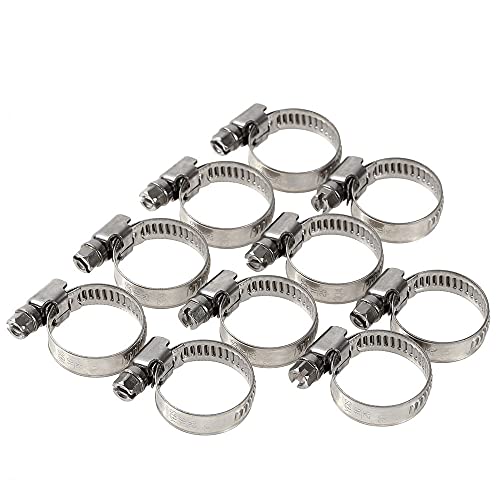 外径16mm~25mm 100個 モノパ！ ホースバンド ユーロタイプ ステンレス製 強力固定 (外径16mm〜25mm 100個) 9,663円