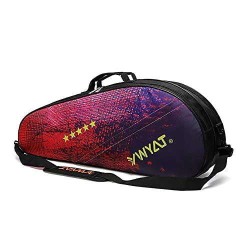 オレンジ FMAFNLY バドミントンラケットバッグ テニスバッグ バドミントン ケース スポーツ ラケット収納 ラケットバッグ 部活 6本用 2室 シューズ収納 防水素材 持ち運び簡単 オレンジの通販は 6,141円