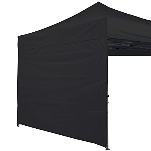 3m_ブラック ABCCANOPY サイドシート(横幕) タープテント用 2.5m/3m専用 防水タープシート マジックテープ付き ファスナー付きの通販は