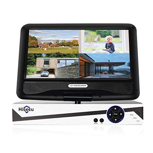 10インチLCD無線WiFi NVR 8チャネル、1944P/500万画素動き検出エリア、24/7記録、ハードディスクを除く、Hiseeu無線カメラに対応の通販は 18,917円