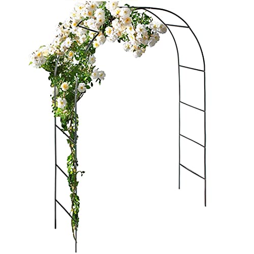 KRW ガーデンアーチ バラ アーチ ローズアーチ 鉄製 ガーデニング 幅140×奥行38×高さ240cm 庭 DIY 園芸 菜園 薔薇 花立て アイアンアーチ 7,414円