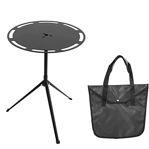 キャンプ テーブル 軽量 コンパクト 折り畳み式 アウトドア ソロキャンプ 焚き火 折りたたみ式テーブル 焚き火テーブル 丸型 耐水 軽量 高さ調整 昇降式 アルミ合金 バーベキュー 収納袋付きQboo 5,910円