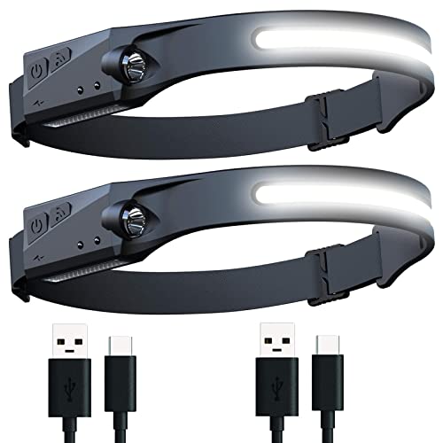 2個セット 【2個セット】ヘッドライト LED 充電式 USB LEDデュアル光源 ヘッドランプ 5種点灯モード 50g超軽量 高輝度 アウトドア用ヘッドライト IPX4防水 防塵 1200mAh大容量バッテリー 最大8時間使用可能 SOS点滅 ヘッド ライト 釣り 登山 作業灯 懐中電灯 防災/停電に最適 5,930円