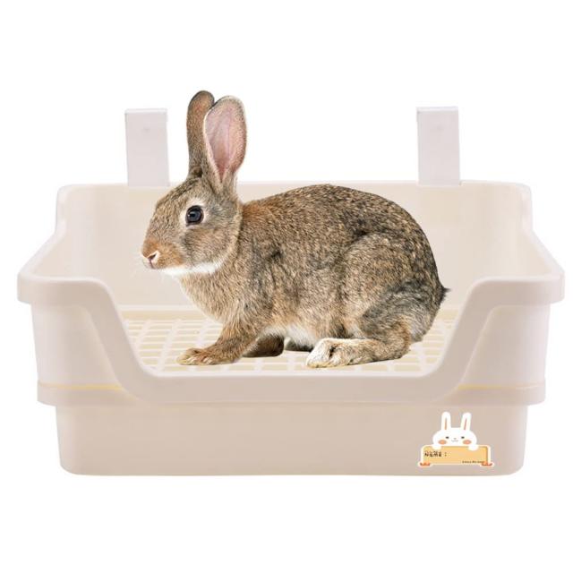 Gifty うさぎ トイレ 大きい 四角 固定式 小動物 トイレタリー 飛び散り防止 ケージ サークル コーナートイレ スノコ付きの通販は 6,097円
