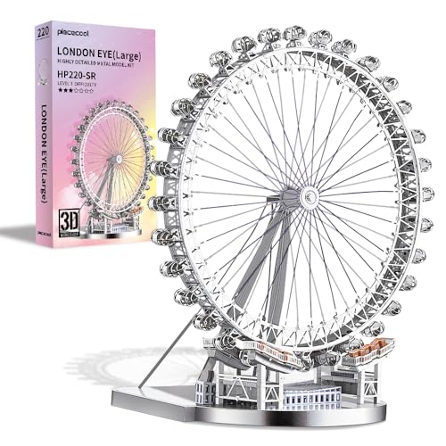 観覧車 Piececool 立体パズル 3dパズル メタルパズル DIY工芸品 置き物 知育玩具 接続剤不要 手作り 模型キット 誕生日 クリスマス プレゼント 最高の贈り物 観覧車の通販は 6,170円