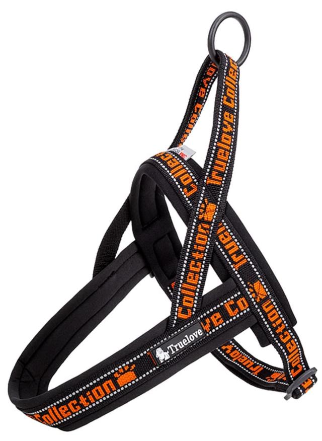 XXXS_オレンジ＆ブラック cocomall 喉に優しいハーネス 2022最新 TRUE LOVE日本授権店 犬用ハーネス 犬用胴輪 ドッグ ペット用品 ハーネスリード 3M反射材料 訓練 ネオプラン素材 小型犬、中型犬、大型犬に向け 通気性 調節可能 夏に対応 (XXXS， オレンジ＆ブラック)の通販は