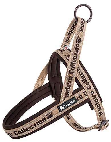 XXS_ブラウン cocomall 喉に優しいハーネス 2022最新 TRUE LOVE日本授権店 犬用ハーネス 犬用胴輪 ドッグ ペット用品 ハーネスリード 3M反射材料 訓練 ネオプラン素材 小型犬、中型犬、大型犬に向け 通気性 調節可能 夏に対応 (XXS， ブラウン)の通販は 6,087円