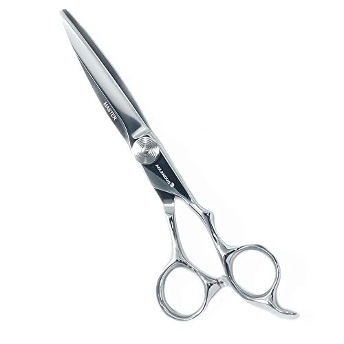 モダン AOLANDUO 6" 髪切りはさみ-非常にシャープ-オフセットデザイン日本のJP440Cステンレス鋼の髪切りはさみバーバー＆サロンスタイリストのための-滑らかな動き細やかな職人技理髪師はさみ