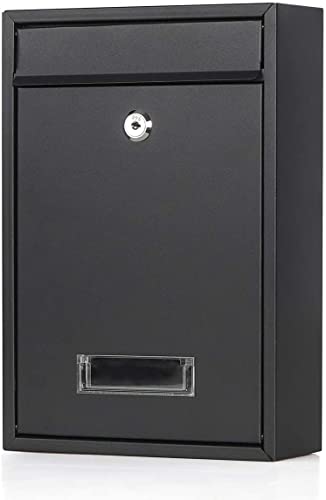 06-キーロック Jssmst（ジェスマット）メールボックス ポスト 郵便受け 壁掛け キーロック式 鍵付き 金属製 マットブラック 06-mail (06-キーロック)の通販は 6,195円