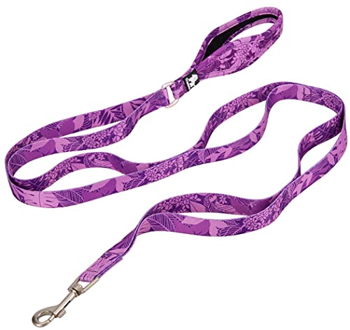 S_purple cocomall 六箇所持ちハンドル犬用リード 小型、中型、大型犬用リード 訓練リード ロングリード ペット用品 ハーネス 4M反射材料 ナイロン製 通気性 調節可能 メッシュペット(purple，S)の通販は