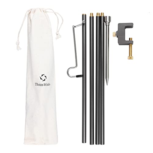 TW2090-A Thous Winds ランタンスタンド ランタンポール 高強度アルミ製 クランプ式 打ち込む式両用 軽量 コンパクト ランタンフック付き 組み立て可能 アウトドア キャンプ用の通販は 5,209円