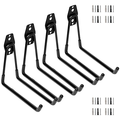 L字型大 Namioka 壁掛けフック ガレージフック l型 フック 物置 工具 壁掛け フック 壁 収納 倉庫 ツール フック スノーボード 自転車 ガレージ 収納 レンチラック ホース収納フック コンクリート 石膏ボード棚受け 鉄板 波板取付 壁 付け フック 黒の4ピーススーツ (L字型大)の通販は 6,040円