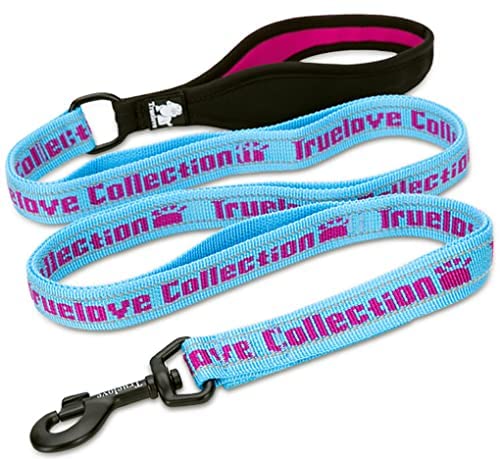 L_ブルー＆ピンク cocomall 六箇所持ちハンドル犬用リード 小型、中型、大型犬用リード 訓練リード ロングリード ペット用品 ハーネス 3M反射材料 ナイロン製 通気性 調節可能 メッシュペット (ブルー＆ピンク，L)の通販は 6,306円