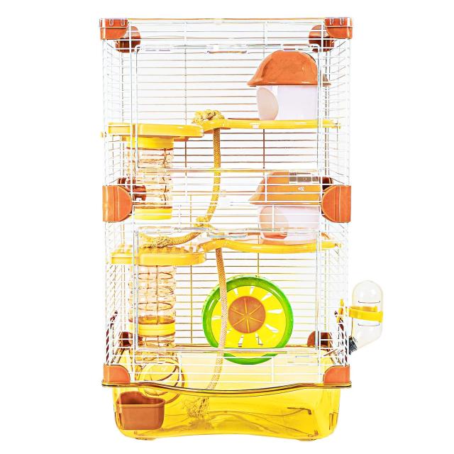 YIBOPET ハムスター 小動物ケージ 3段階 透明 広々タイプ トレーデザイン お手入れ簡単 通気性 組立簡単 チャイニーズハムスター ロボロフスキーハムスター キャンベルハムスター ジャンガリアンハムスター ゴールデンハムスターの通販は 5,982円