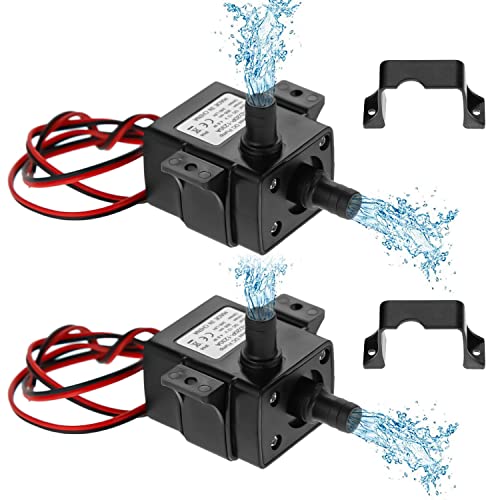 DiyStudio 2個 水中ポンプ，エアーポンプ 水槽 水槽 ポンプ 水流ポンプ 小型 ポンプ 水槽 DC12V 循環ポンプ，に適用水槽用，水族館給水，池、噴水用， 240L/H 3M IP68防水小型ポンプ 水中ブラシレスモーターの通販は