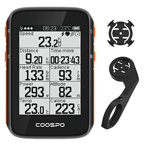 BC200 COOSPO サイクルコンピュータ GPS サイコン ワイヤレス 自転車スピードメーター サイクルメーター 大容量バッテリー 36時間連続駆動 ANT+およびBluetooth5.0対応 サイクリングスピードとケイデンスセンサー接続 IP67級防水防塵の通販は