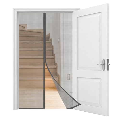 網戸サイズ144x242cm NGreen 網戸 マグネット 玄関網戸 網戸カーテン 144x242cm ドア用網戸 簡単網戸 虫除けカーテン 後付け網戸 勝手口 入り口の通販は 4,913円