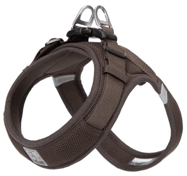 M_ブラウン cocomall 喉に優しい犬ハーネス 2023最新 TRUE LOVE日本授権店 犬用ハーネス 犬用胴輪 ドッグ ペット用品 ハーネスリード 3M反射材料 訓練 ナイロン製 超型犬、小型犬、中型犬に向け 通気性 調節可能 夏に対応 (M， ブラウン)の通販は 5,302円