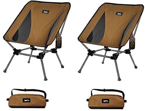コーヒー/2個 DesertFox アウトドアチェア 2WAY キャンプ 椅子 ローチェア グランドチェア 軽量 【独自開発のカップホルダー】 耐荷重150kg コンパクト イス ロータイプ 収納袋付属 携帯便利 ST (コーヒー/2個)の通販は 9,456円