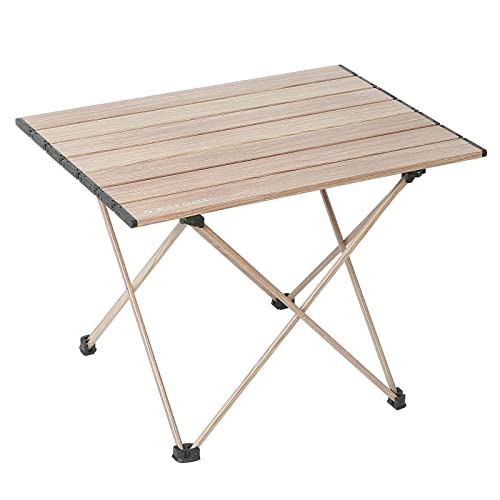 Medium_Light Coffee Rock Cloud キャンプテーブル 折りたたみ 56x41cm アルミ ロールテーブル コンパクト 超軽量 アウトドア 運動会 BBQ ハイキング ビーチ 収納袋付きの通販は 5,417円