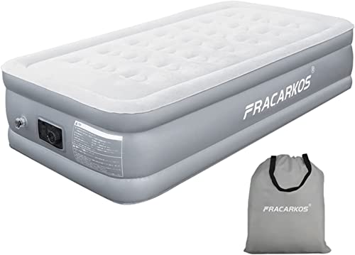 グレー エアーベッド エアーマット シングル 電動ポンプ内蔵 厚さ 45cm 191×99×45cm 空気ベッド 自動的 折り畳みベッド 耐荷重200kg 補修シール 収納バッグ付き お昼寝 来客 キャンプ 旅行 アウトドア 防災用 (Gray)