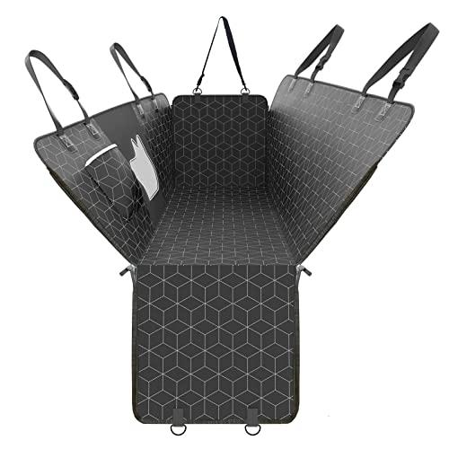 PETOGIC ペットオジック ドライブシート ペット用 カーシートカバー ラゲッジマット 車用ペットシート ペットドライブ用品 猫犬兼用 防水 滑り止め 耐摩耗 アウトドア 旅行 お出かけ 収納ケース付き (後部座席)の通販は