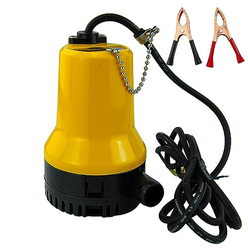 AeKeatDa 給水・排水ポンプ 水中ポンプ 電圧:12V，口径:25mm，流量:70L/Min 海水対応 ビルジポンプ 電源コード2.5m 小型 静音 高圧 クリップ付きの通販は