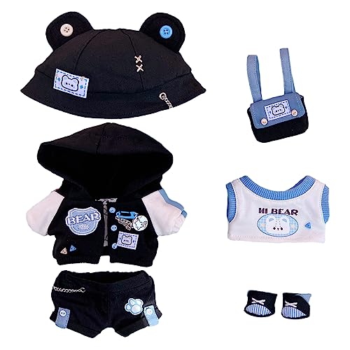 20cm niannyyhouse 20cm ぬいぐるみ 服 パルクールベアセット 帽子 上着 半ズボン ベスト 靴 バックパック 綿人形 着せ替え ドールアクセサリー (20cm) 6,014円