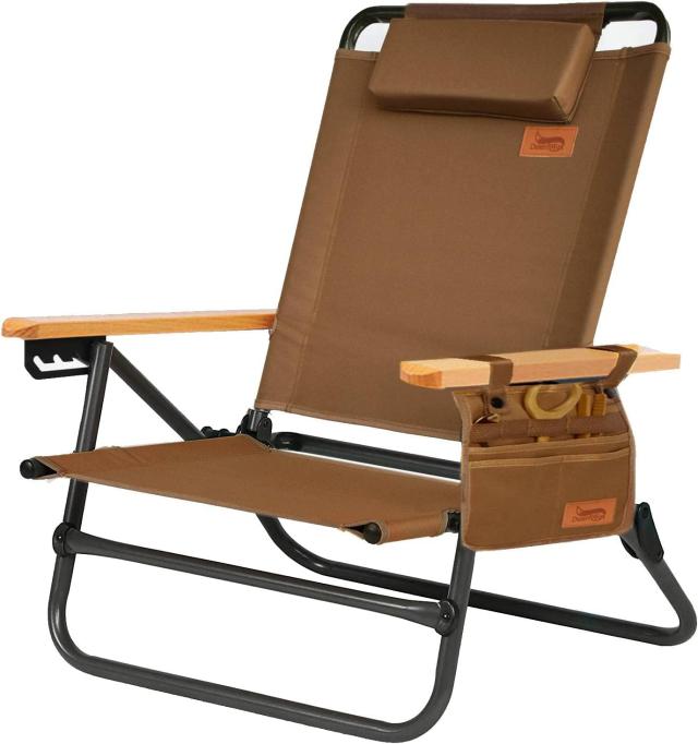 褐色_単品 アウトドアチェア 背もたれ角度4段階調節 フォールディングチェア 折りたたみ 軽量【耐荷重150kg】 コンパクト イス 椅子お釣り 登山 携帯便利 キャンプ椅子 SDTJ (褐色， 単品)の通販は 7,930円