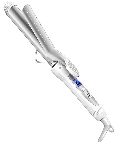 32MM ヘアアイロン カール BAYATA コテ 32mm 100℃〜220℃調節可能 25段階温度調節 プロ仕様 100V-240V海外対応 60分自動オフ ロングパイプ なめらか ロング/ショートヘア ボブ ふわふわカールの通販は