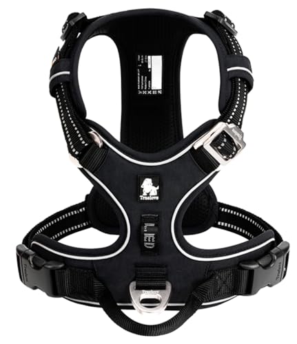 XL_ブラック cocomall 2023最新 犬用ハーネス 犬用胴輪 ドッグ ペット用品 ハーネス 3M反射材料 訓練 ナイロン製 小型犬、中型犬、大型犬に向け 通気性 調節可能 (XL， ブラック)の通販は 7,093円