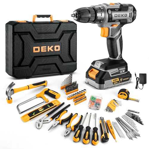 【20V電動ドリル付き】186点本組 工具セット ホームツールセット 家庭用 ツールセット 日曜大工 DIYセット 作業工具セット 家具の組み立の通販は