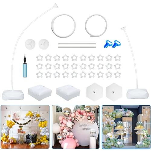 曲げるバルーンアーチ FQIPEI バルーンアーチキット 曲げられる 1.5M＆2.5M 支柱 土台 風船 結婚式 バーティー 開店祝い イベント バルーン 装飾 デコレーション 風船アーチの通販は 5,612円