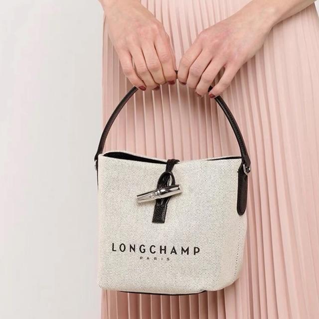 ロンシャン☆トートバッグ ロゾ キャンバス ショルダー エクリュ LONGCHAMP ロンシャン トートバッグ エクリュ ROSEAU ESSENTIAL