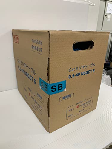 日本製線　Cat6　LANケーブル（300m巻き）　NSGDT6 0.5mm-4P 水の通販は