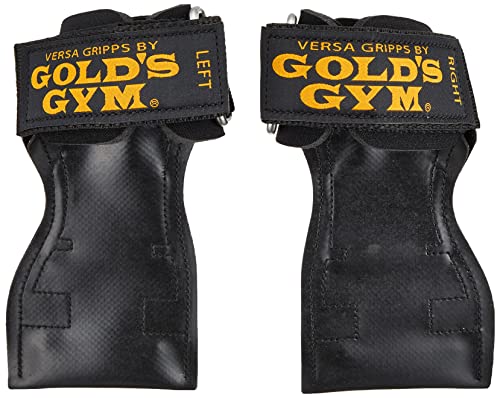 ゴールドジム(GOLD`S GYM) パワーグリップ 3710 プロ M (手首の太さ約18cm) 【初心者~プロ対応】 握力の補助 鍛えたい部の通販は