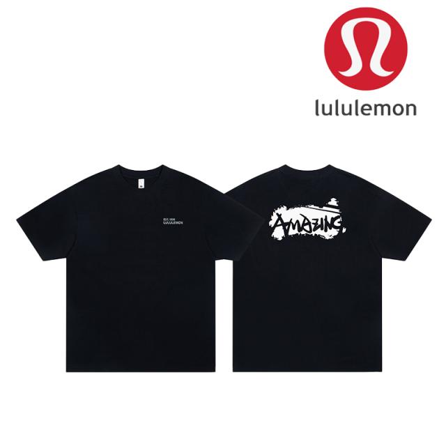lululemon(ルルレモン) Tシャツ 半袖 メンズ レディース lulu T-Shirt ロゴ Tシャツ ビッグサイズ [並行輸入品]