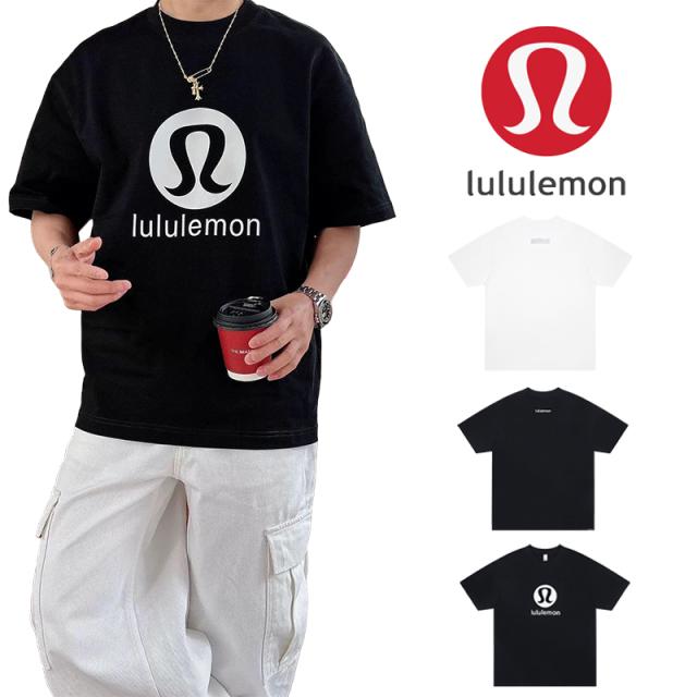 lululemon(ルルレモン)  プリント クルーネック Tシャツ メンズ レディース ユニセックス 春夏 半袖 最新 男女兼用  [送料無料]